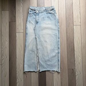 Zara Light Blue Denim Skirt